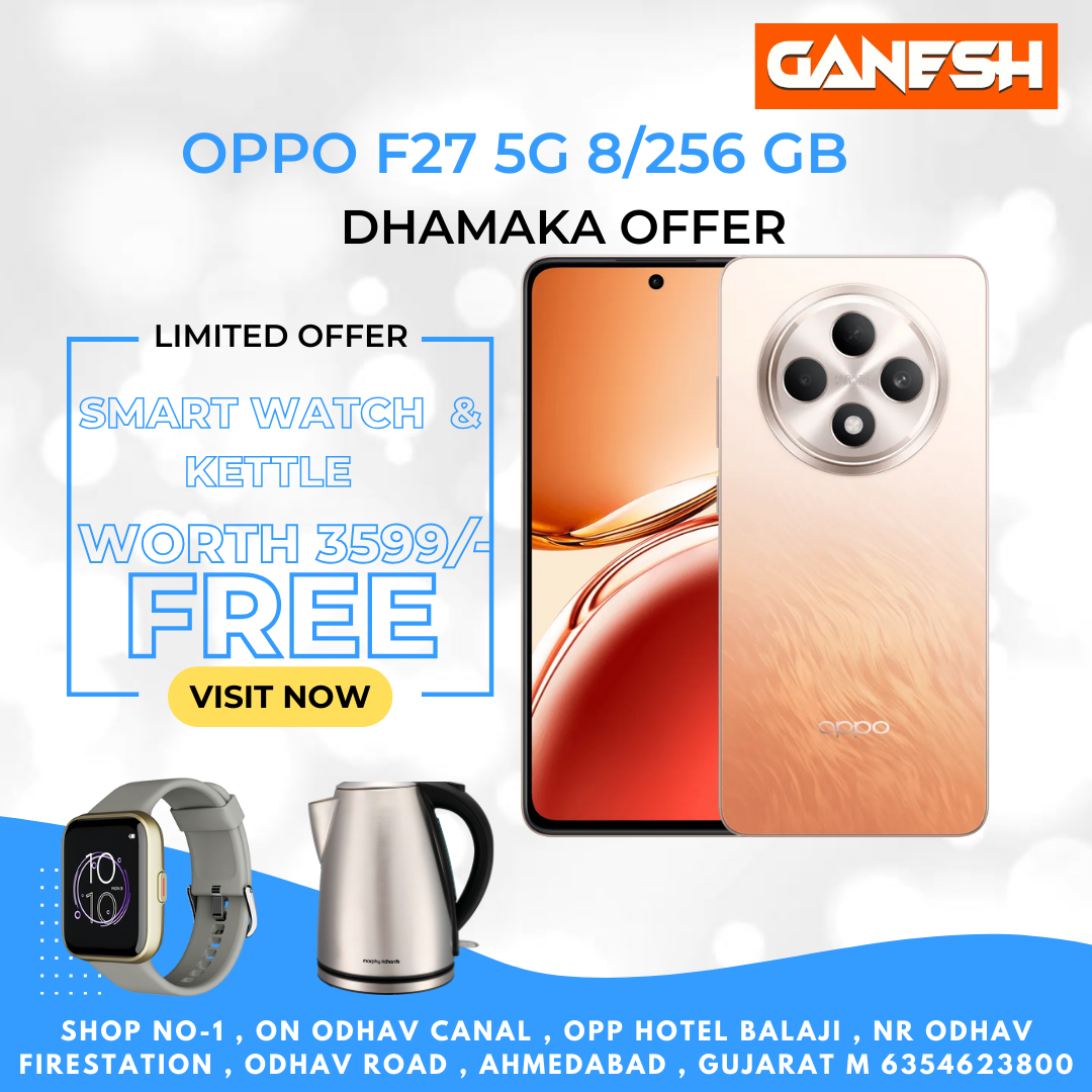 OPPO F27 5G 8/256 GB +FREE SMART WATCH & KETTLE